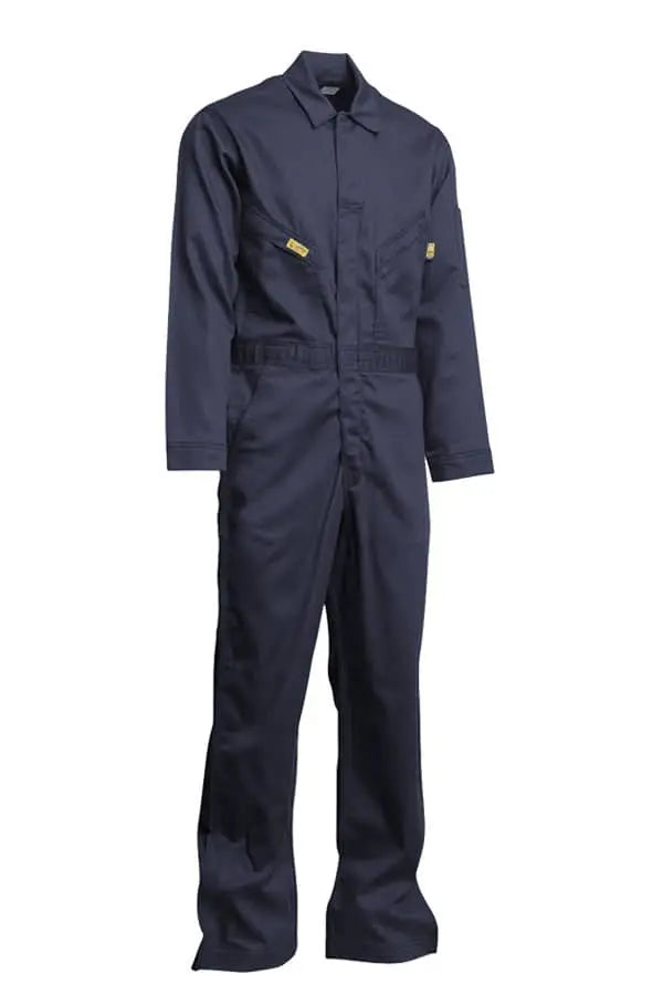 LAPCO - ALPHA LOGO - FR Deluxe Coveralls 88/12 Blend 6oz, Navy - Becker Safety and Supply