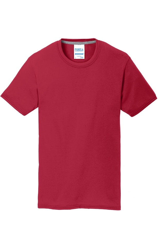 PORT & COMPANY - Short Sleeve Performance Blend Tee Red