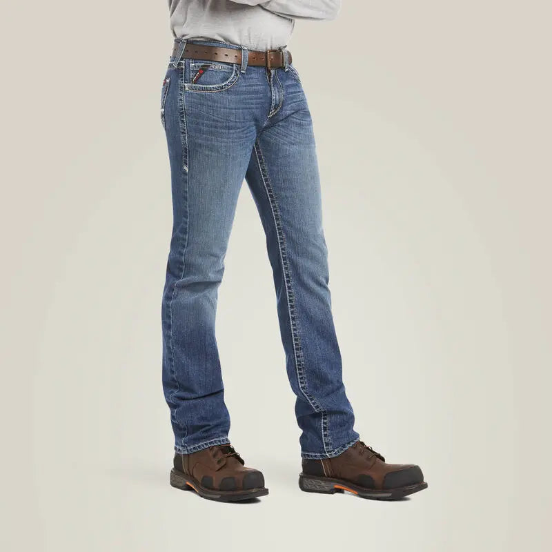 ARIAT - FR M7 Slim DuraStretch Adkins Stackable Straight Leg Jean Becker Safety and Supply