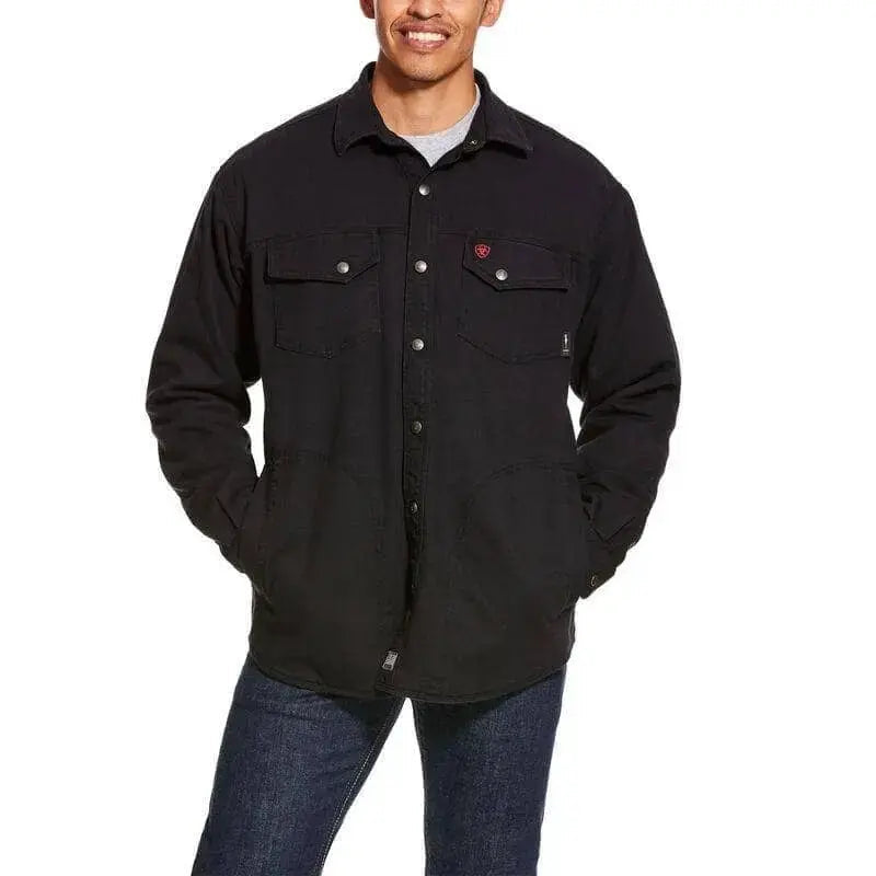 ARIAT - FR Rig Shirt Jacket, Black  Becker Safety and Supply