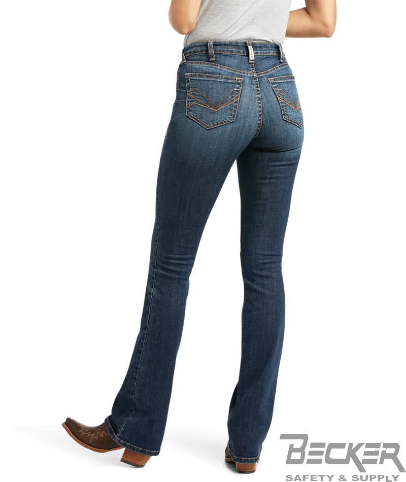 ARIAT - WOMENS High Rise Fernanda Boot Cut Jeans, 28S  Becker Safety and Supply