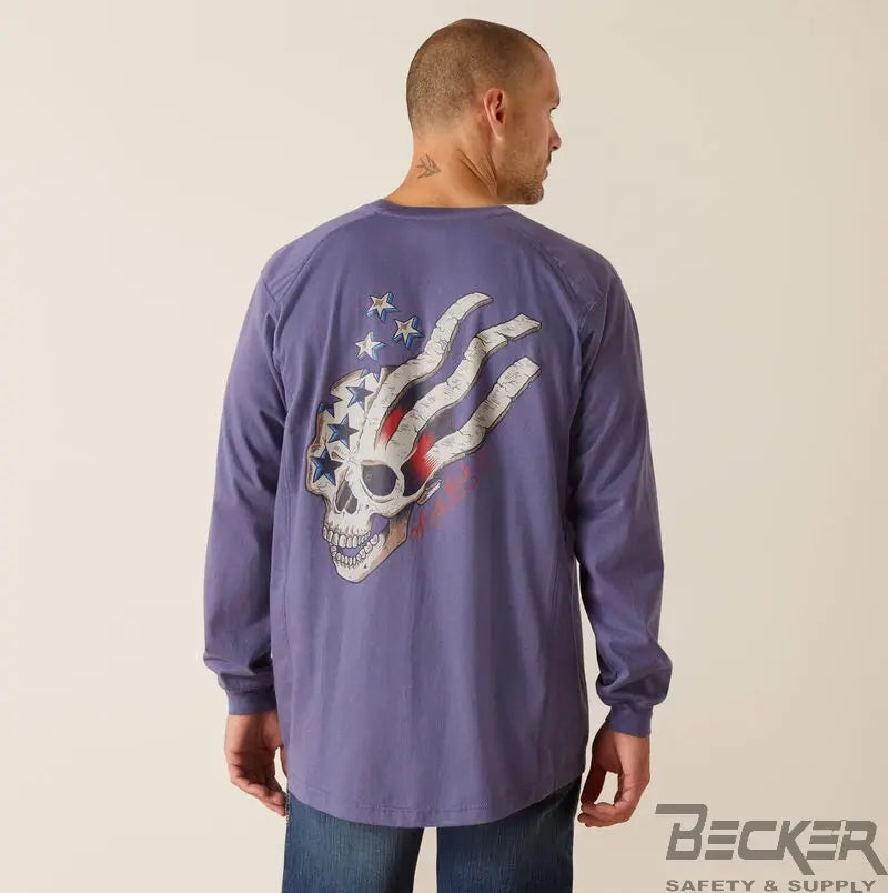Ariat - FR Air American Screamt-Shirt, Blue  Becker Safety and Supply