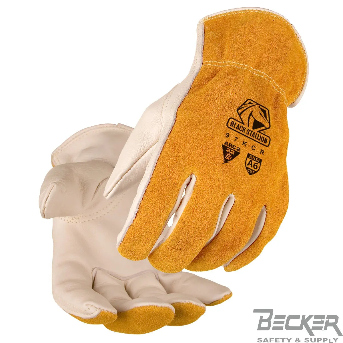 Black Stallion - Arc-Rated & A6 Cut-Resistant Cowhide Becker Safety and Supply