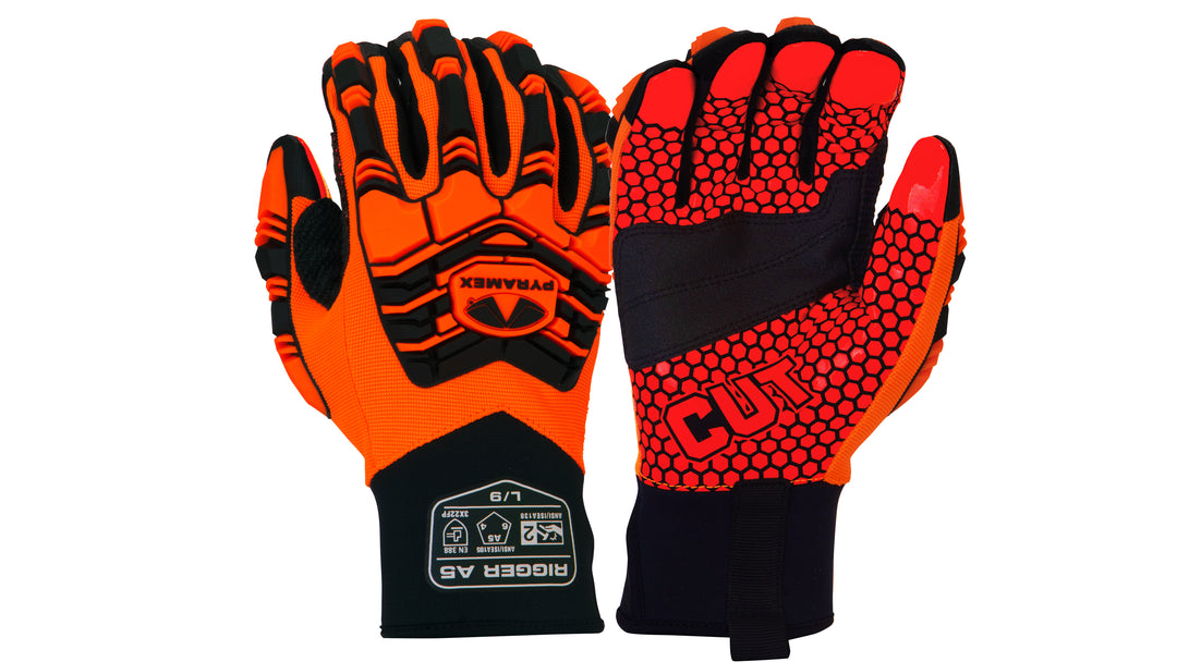 PYRAMEX - Synthetic Leather Silicone Palm A5 Cut Level 2 Impact - Becker Safety and Supply