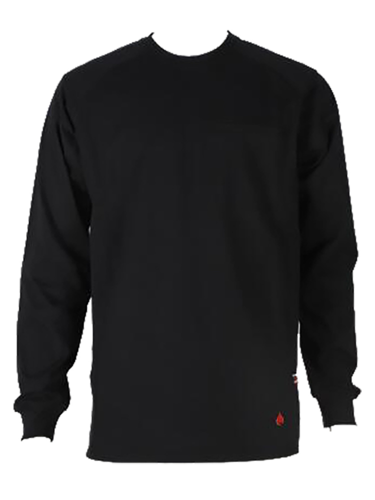 FORGE-MEN'S FR LIGHT WEIGHT CREW NECK TEE BLACK-2XL - Becker Safety and Supply