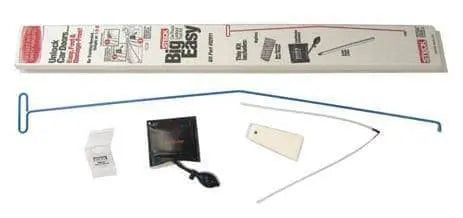 STECK - BIG EASY 32911 BigEasy PUBLIC SAFETY LOCKOUT KIT 
INCLUDES - 
BigEasy Unlocking Tool: The slim profile of the steel 
Non-Marring Door Wedge
EasyWedge Inflatable
SureGrip Lock Knob Lifter
Paint Protector - Becker Safety and Supply