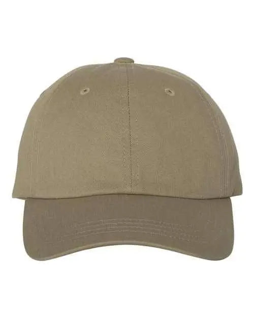 YP Classics - Adjustable "Dad’s Cap" - 6245CM, KHAKI- - Becker Safety and Supply