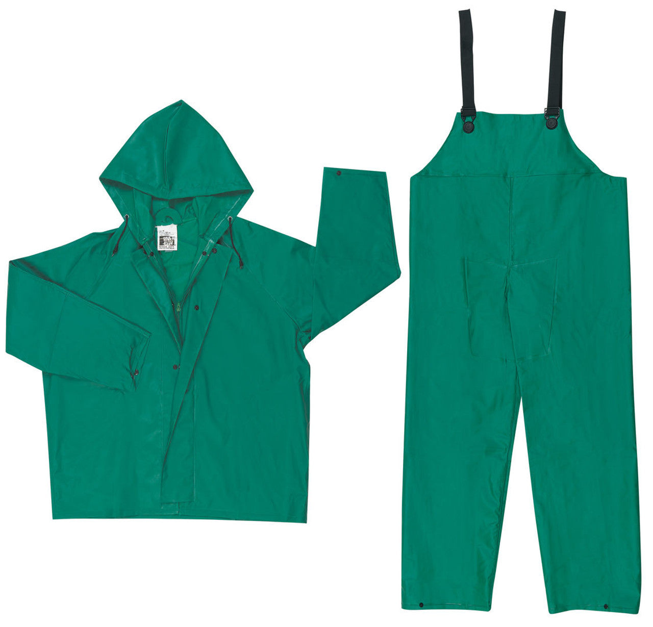MCR Safety - Dominator .42Mm Pvc/Nylon FR 2Pc Suit Green - Becker Safety and Supply