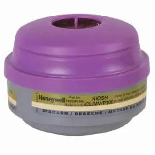 NORTH SAFETY - 75852P100L Low Profile Mercury Vapor/Chlorine Cartridge with P100 Filter - Becker Safety and Supply